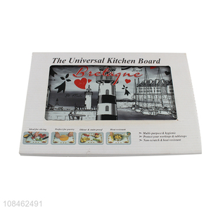 Factory supply sublimation tempered glass chopping board cutting board