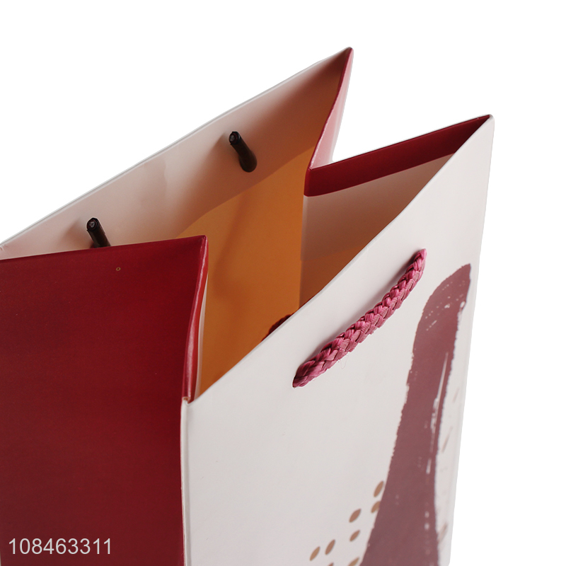 Most popular reusable paper wine bottle bag gifts bag