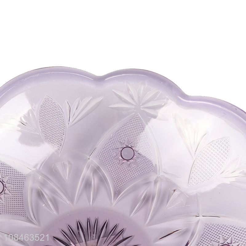 Hot products fashion carving plastic fruit plate for sale