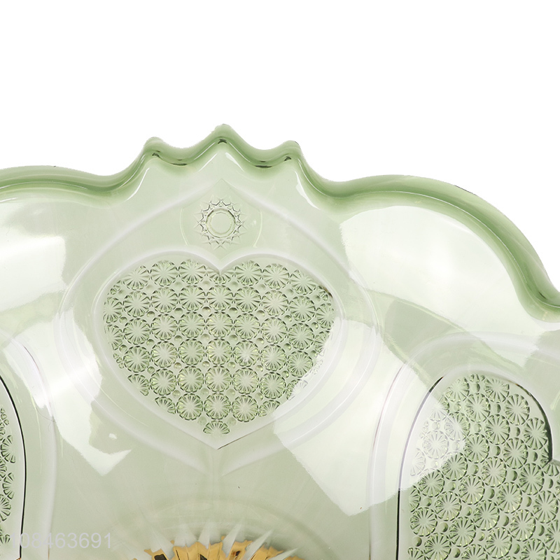 Factory wholesale green plastic fruit tray fruit disc