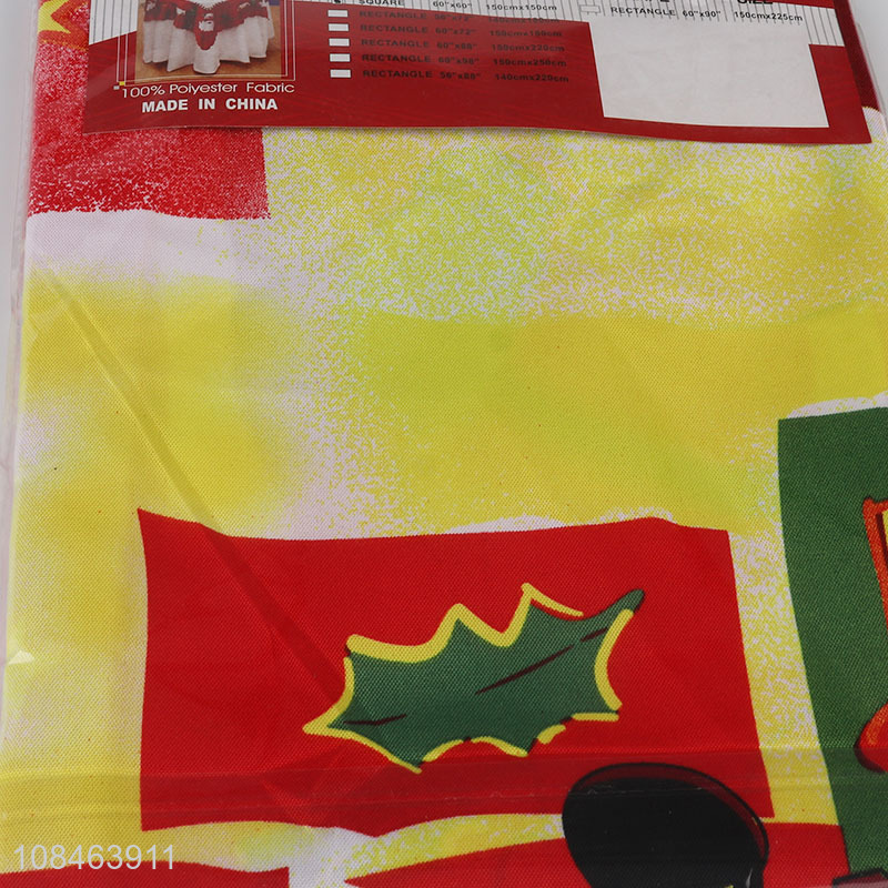 Hot products printed christmas table cloth for sale