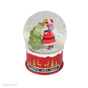 Hot product Christmas snow globe Christmas ornaments resin craft