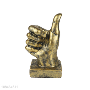 New products resin hand statues finger figurine home office decorations