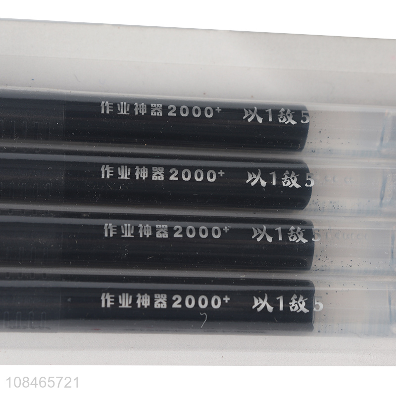 New products 4pieces non-toxic school office stationery gel pens