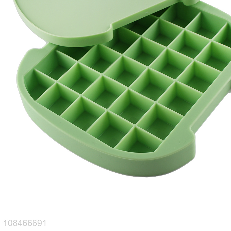 Factory wholesale food grade plastic ice cube tray ice molds with lid