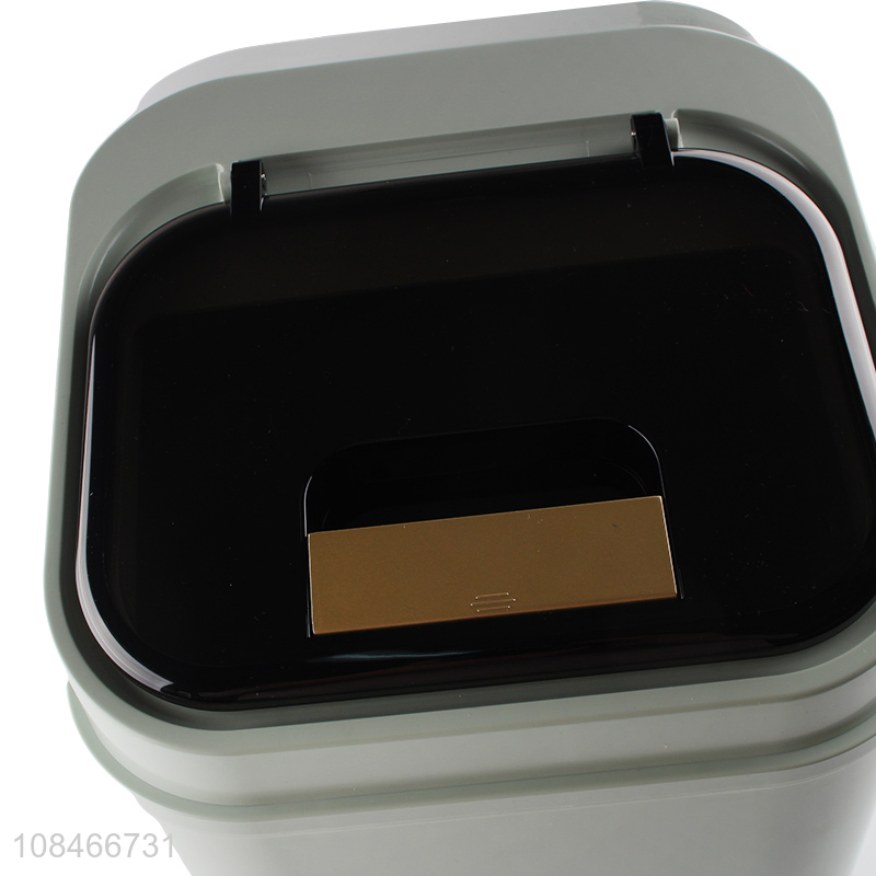 Hot sale eco-friendly plastic sealed rice storage container with measuring cup