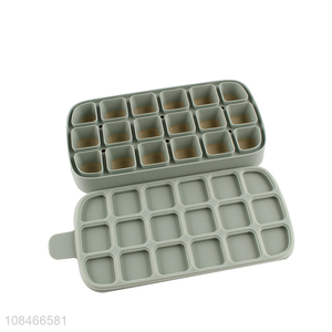 High quality easy release silicone ice cube tray ice cube molds with lid