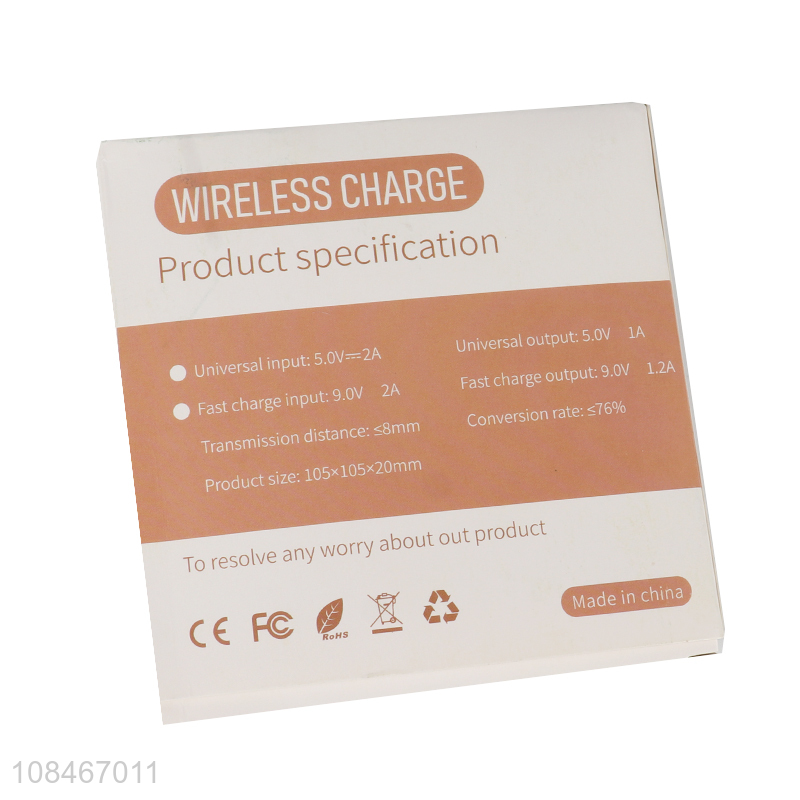 China supplier 10w mobile phone wireless charger