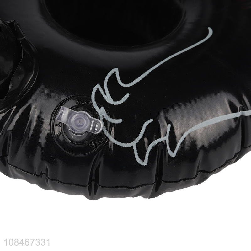 Recent design black swan shaped inflatable drinks holder pool cup holder
