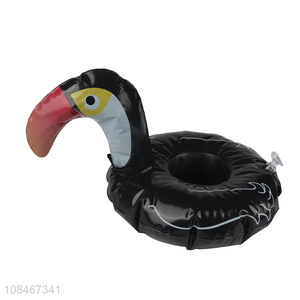 Hot product toucan1 shaped inflatable drink floats pvc cup coaster