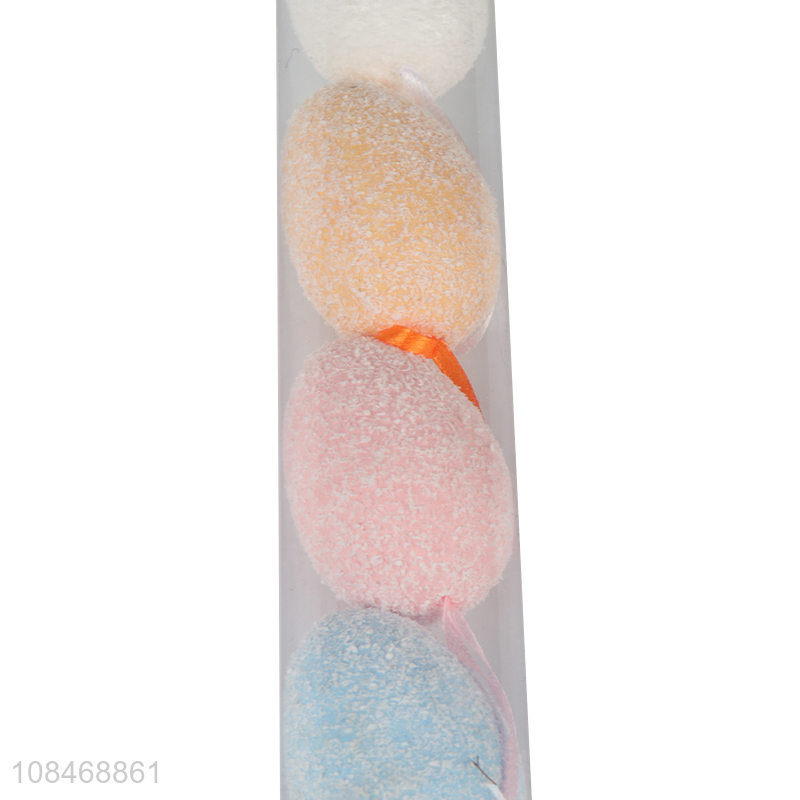 Wholesale Easter decorations colorful foam Easter eggs with strings