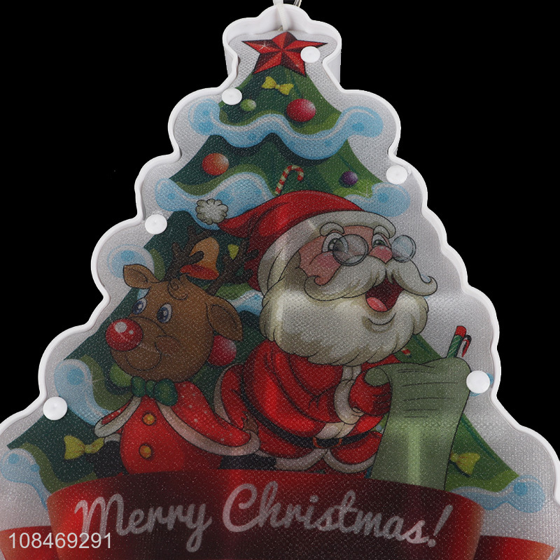 Factory price Christmas decoration led hanging light for window glass decor
