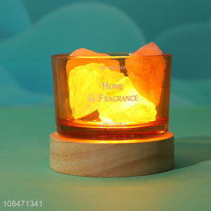 Hot items crystal salt night light aroma essential oil diffuser