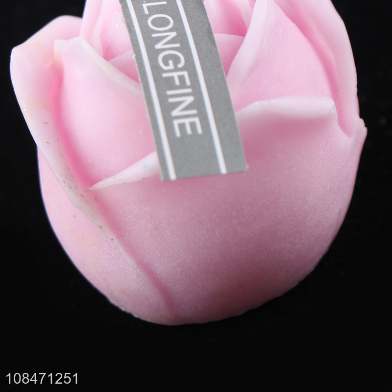 Best sale rose flower shape scent candles for home décor