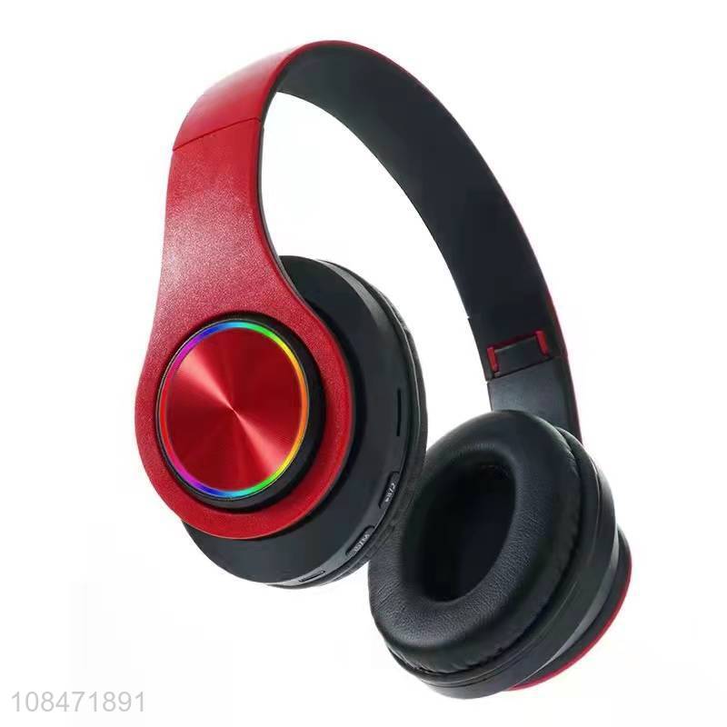 Good quality 5.0 waterproof stereo wireless bluetooth headphones with led light