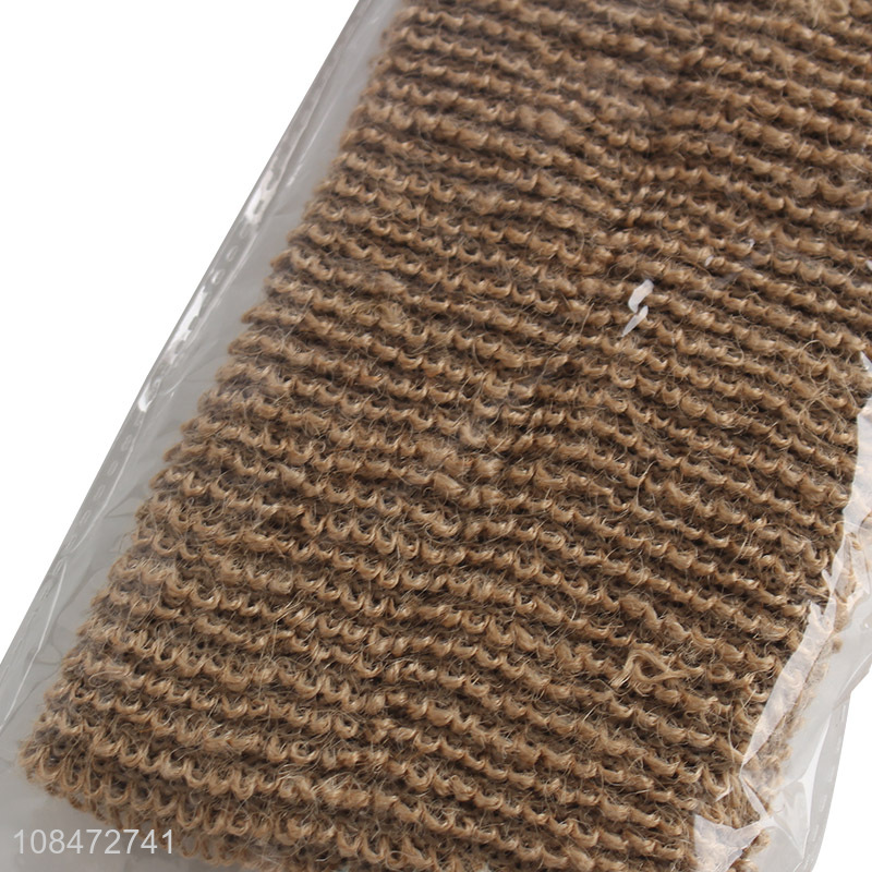 High quality natural jute back scrub belt body back scrubber strap