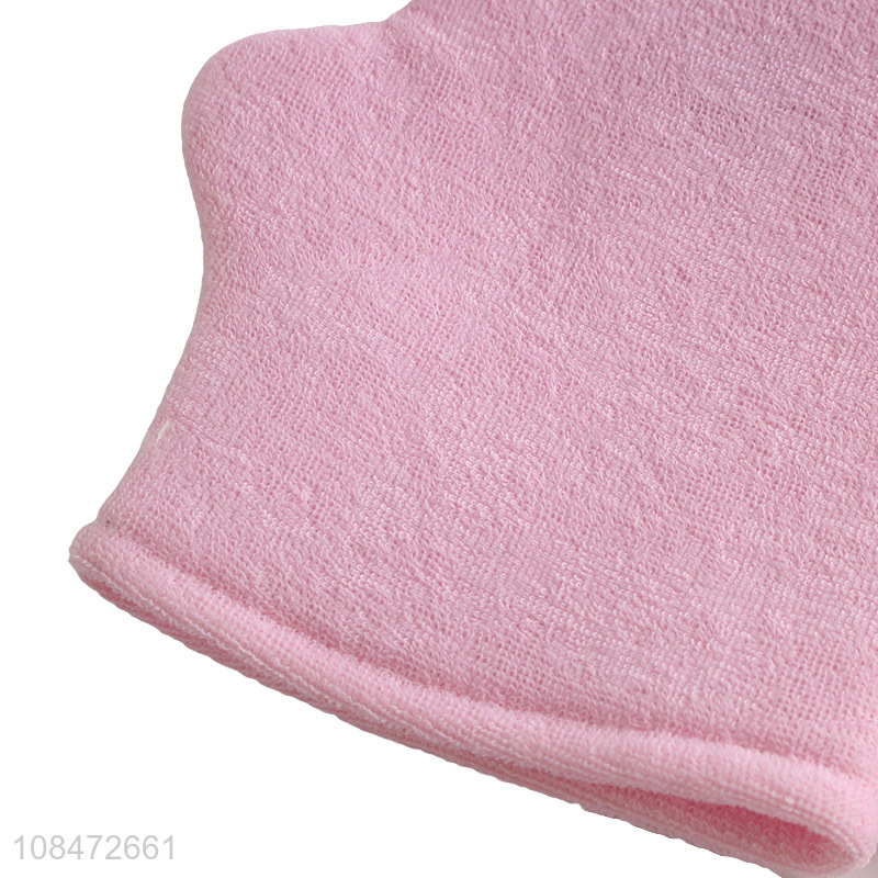 Hot sale cute cartoon bath mitt exfoliating bath glove for baby