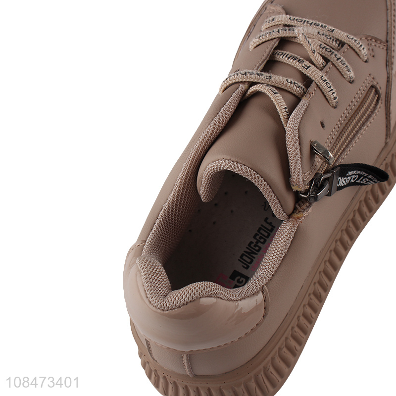 Factory direct sale fashion leather shoes ladies flattie