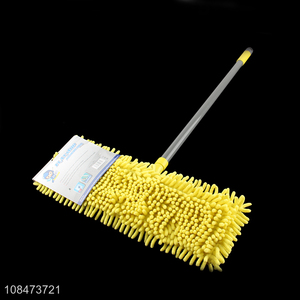High quality household cleaning tool chenille flat <em>mop</em> with telescopic handle