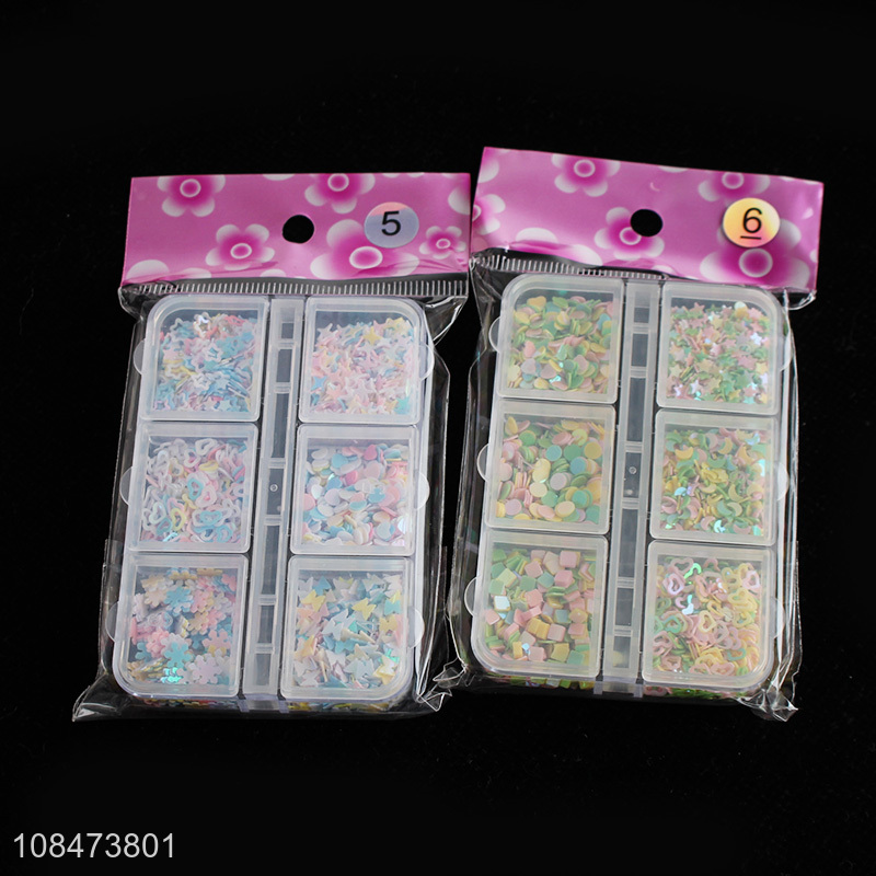 China market boxed mixed nail sequins nail decorations