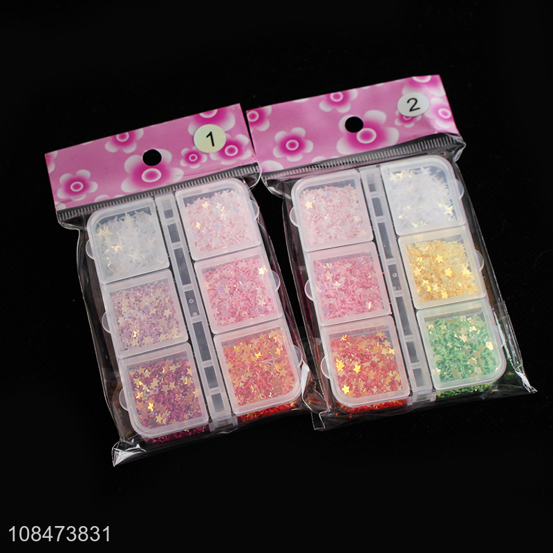 Good wholesale price nails sequins manicure decorations