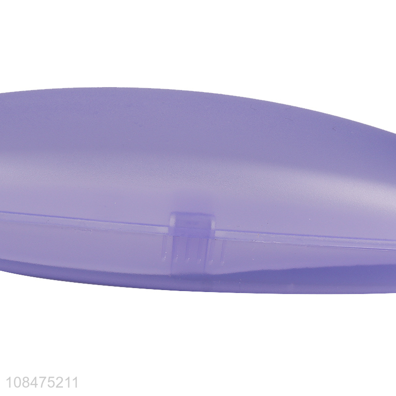 Wholesale portable clear eyeglasses case plastic spectacle storage case