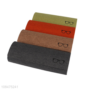 High quality hard shell eyeglasses <em>case</em> linen cloth <em>glasses</em> <em>case</em>