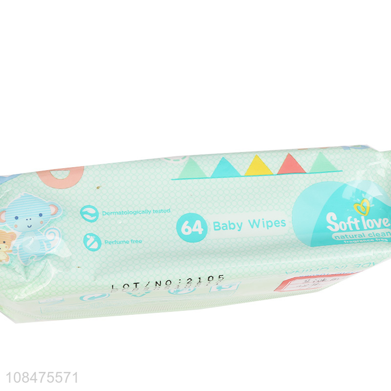 Factory supply soft natural baby wet wipes for daily use