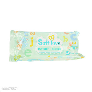 Factory supply soft natural baby wet wipes for daily use