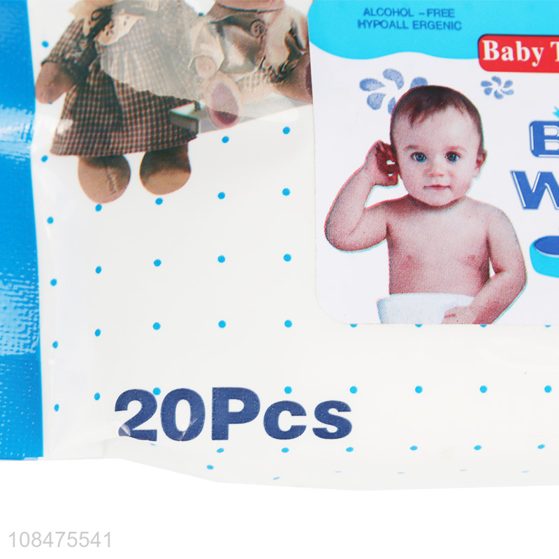 Popular products non-toxic alchol free baby wet wipes for sale