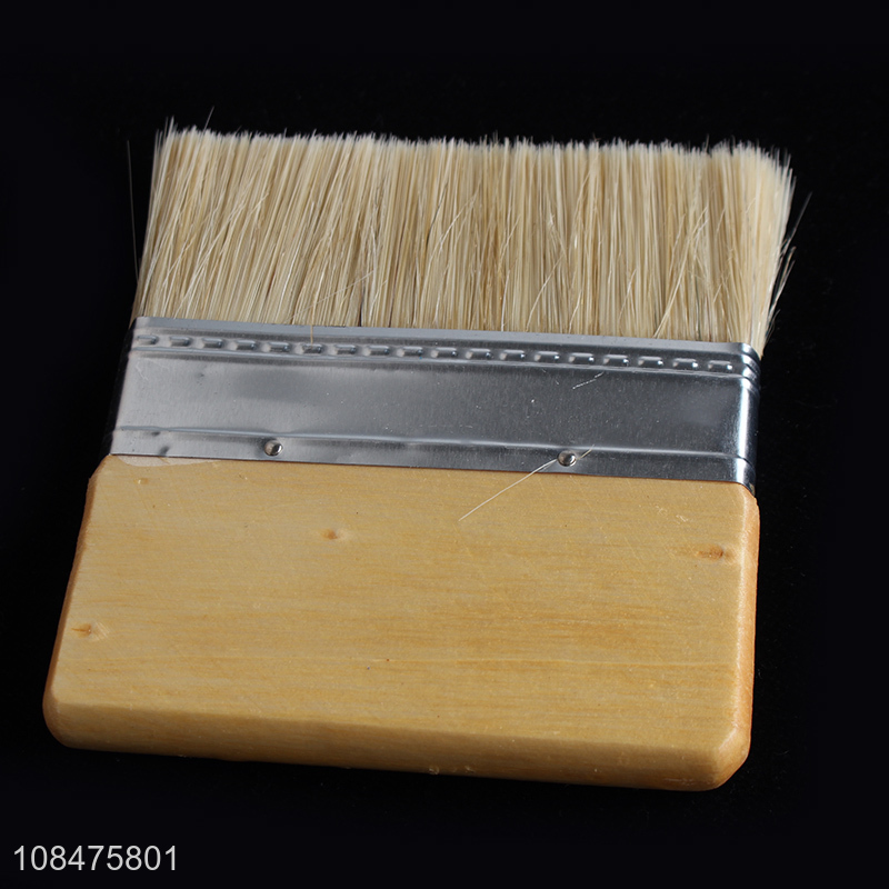 Top quality wooden handle pig bristle paint brush