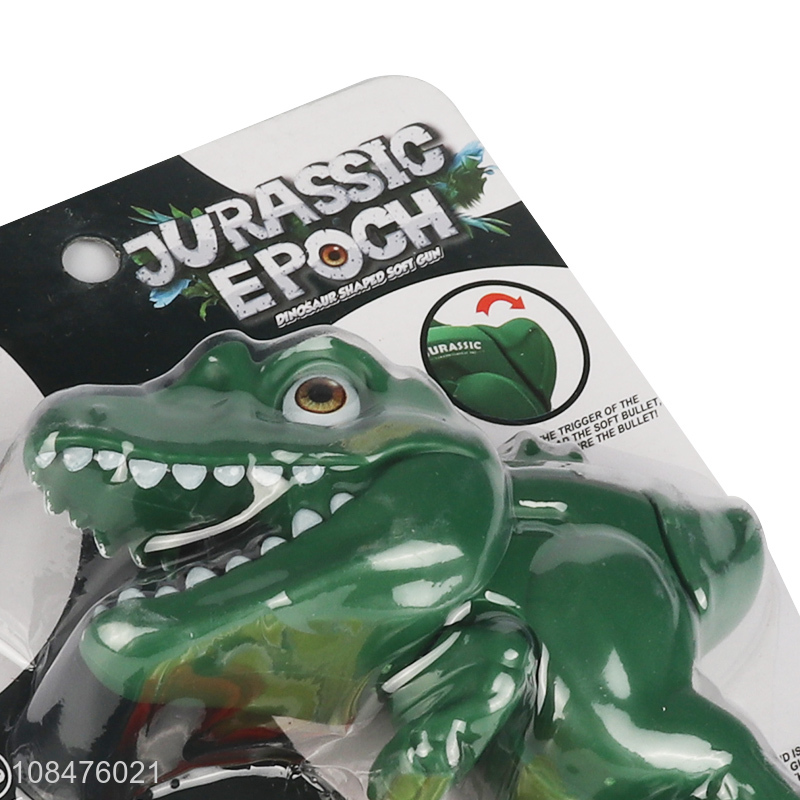 Hot sale cartoon dinosaur toy gun soft bullet toy gun for boys