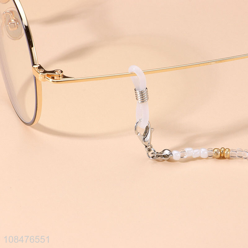 Factory price creative rice pearl glasses chain