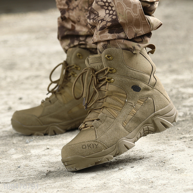 High quality men breathable outdoor training tactical hiking boots