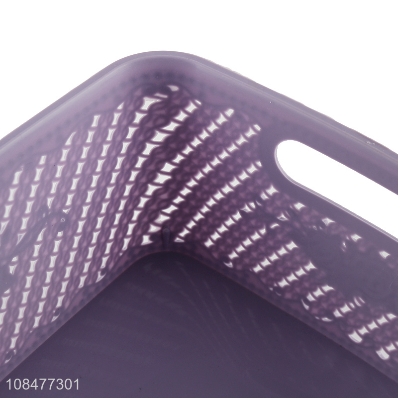 Good quality purple space saving storage basket for sale