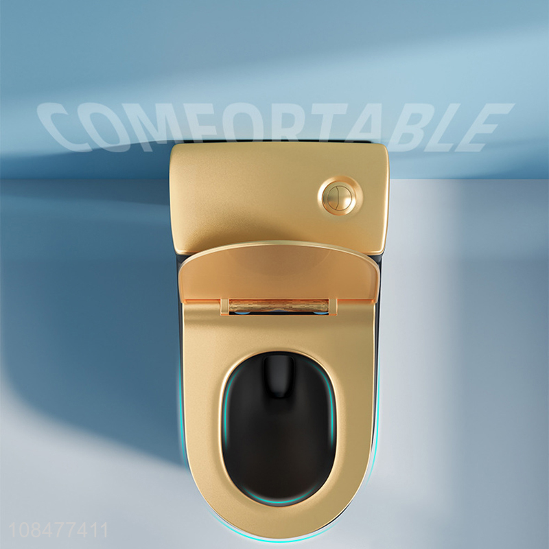 New products 300/400mm 3/4.8L upper-pressing one piece toilet for home & commercial