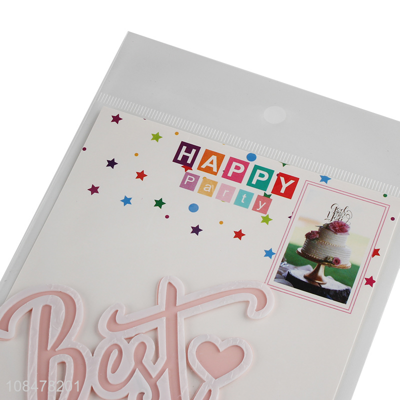 New products best mum ever cake topper acrylic cake topper picks