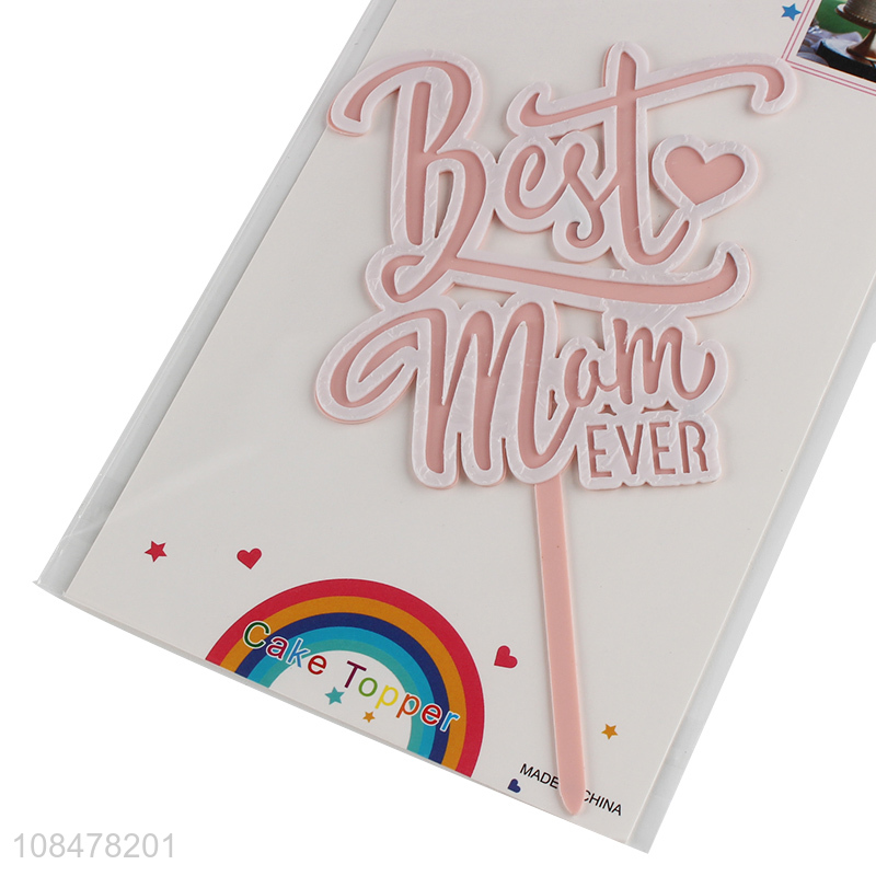 New products best mum ever cake topper acrylic cake topper picks