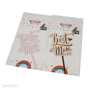 New products best mum ever cake topper acrylic cake topper picks