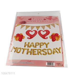 New products happy mother's day foil balloons party banner balloons