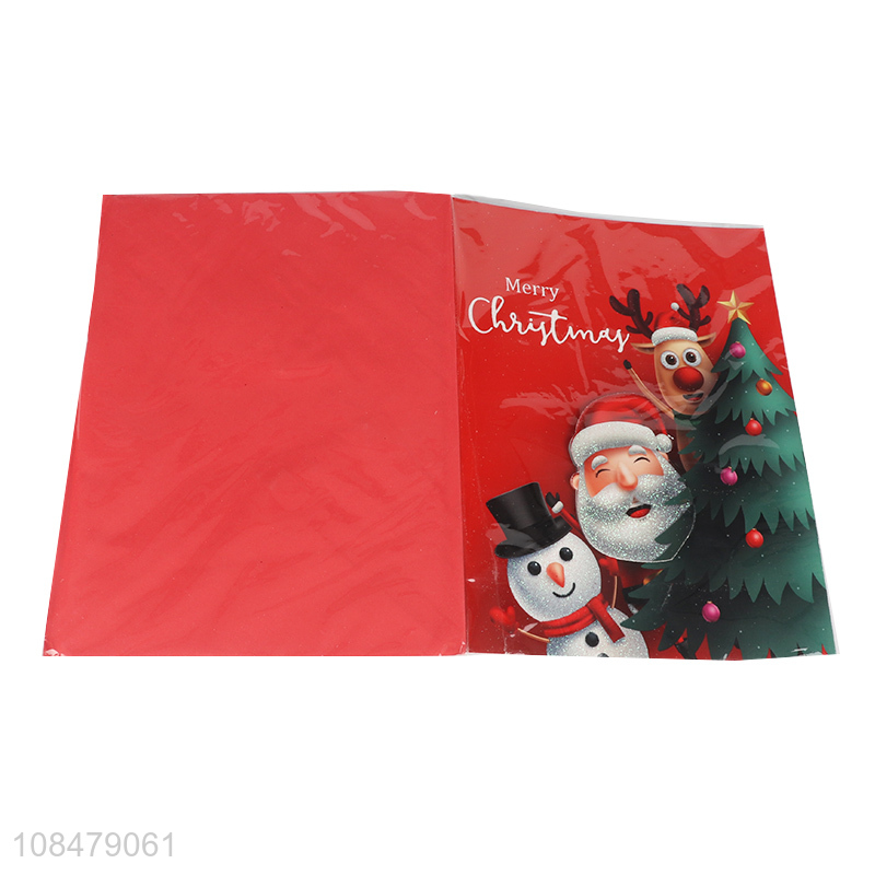 High quality custom musical Christmas greeting cards with envelope