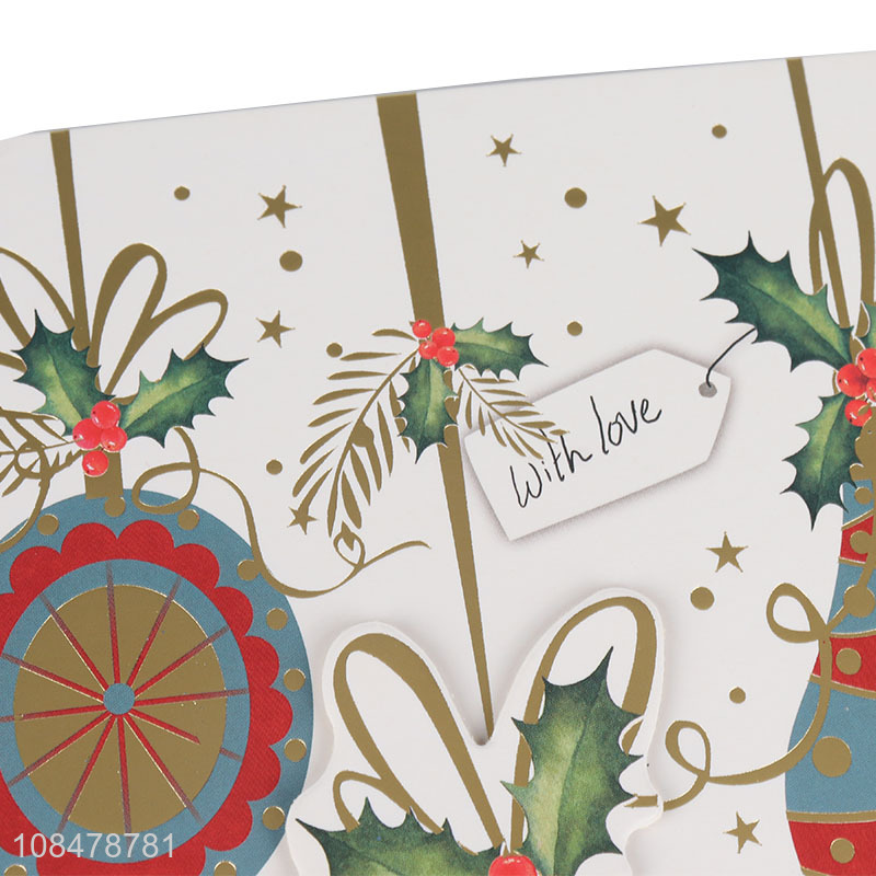 Factory price custom Christmas greeting cards with envelope