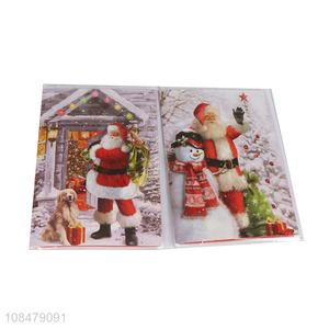 OEM ODM musical paper cards Christmas wishes cards with envelope