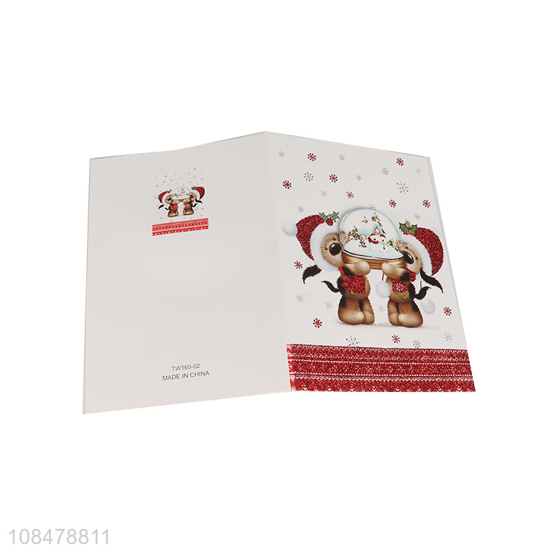 Wholesale holiday cards Christmas wishes cards with envelope