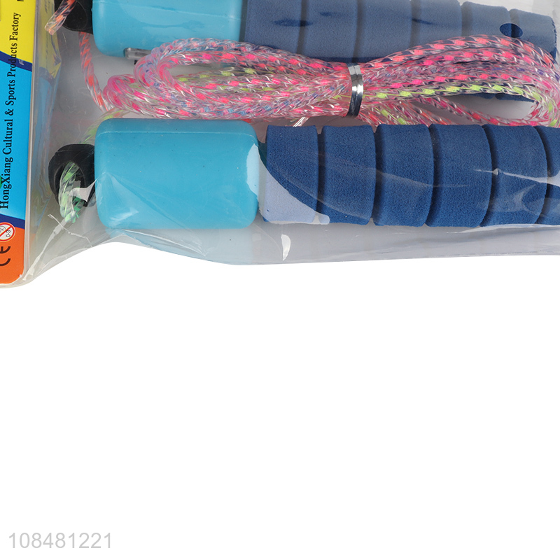 China wholesale plastic fitness sports jumping rope for exercise