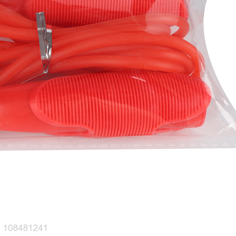 China wholesale red plastic fitness exercise jump rope