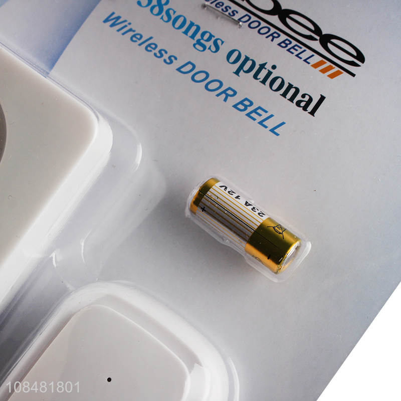 Wholesale self-powered wireless doorbell 38 songs home waterproof doorbell