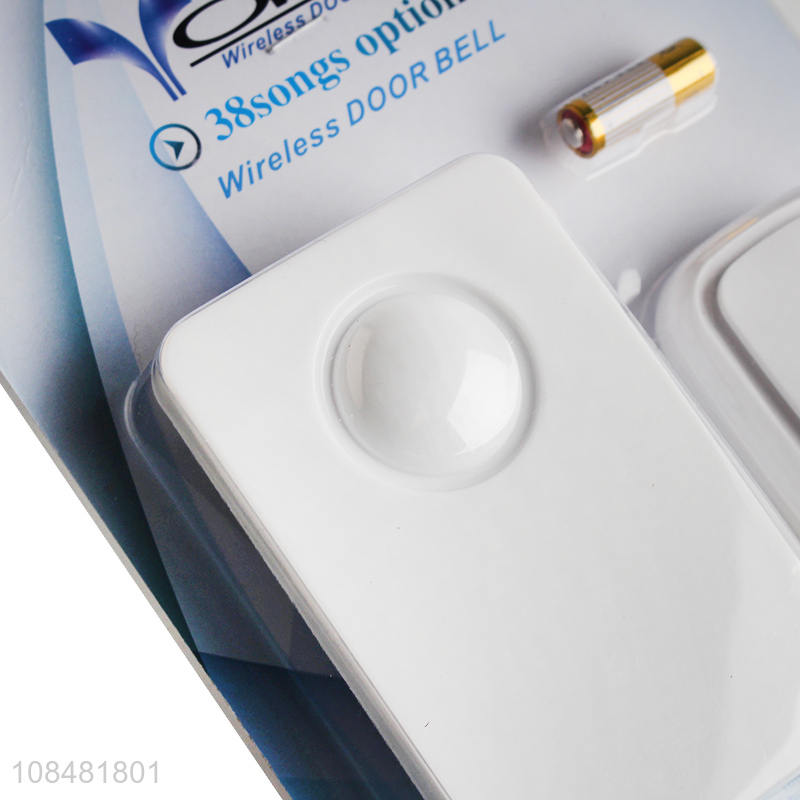 Wholesale self-powered wireless doorbell 38 songs home waterproof doorbell