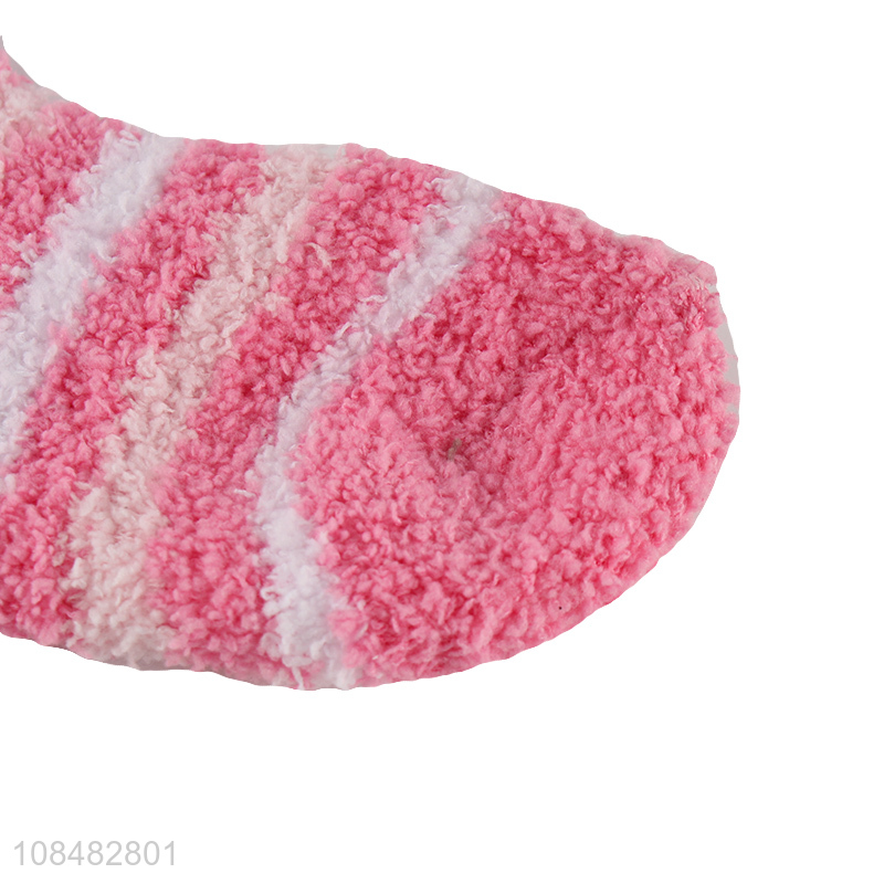 OEM ODM womens socks fluffy coral fleece warm sleeping socks