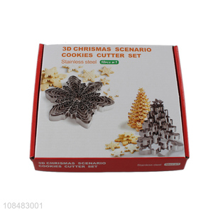 Hot products creative stainless steel snowflake cookie mould